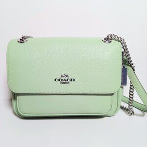 Coach Klare Chain Crossbody Shoulder bag 25 in Pale Pistachio
